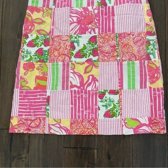 Lilly Pulitzer Bowen Patchwork Strapless Dress 6 - Picture 2 of 6